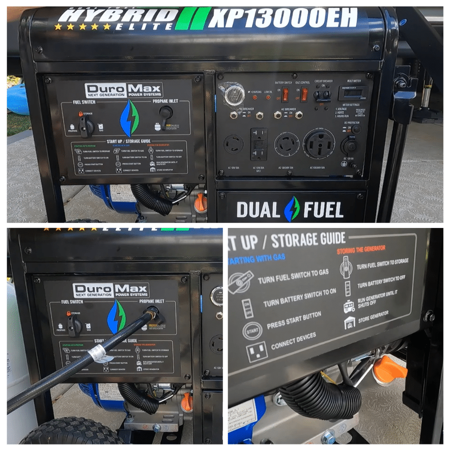 DuroMax XP13000E 13000 watt dual fuel generator