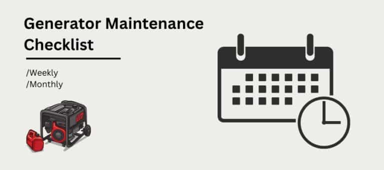 How to Maintain Portable Generator - Complete Checklist & how To Do It ...